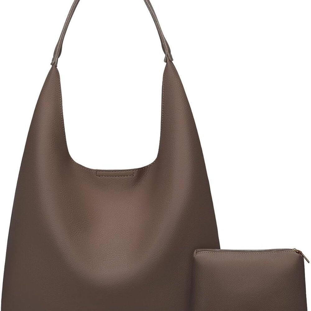 Hobo Bags for Women Soft Vegan Leather Tote Purse Bag Slouchy Shoulder Handbag